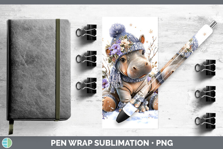 GorgeousSafari Winter Knit Hat Pen Wrap design.