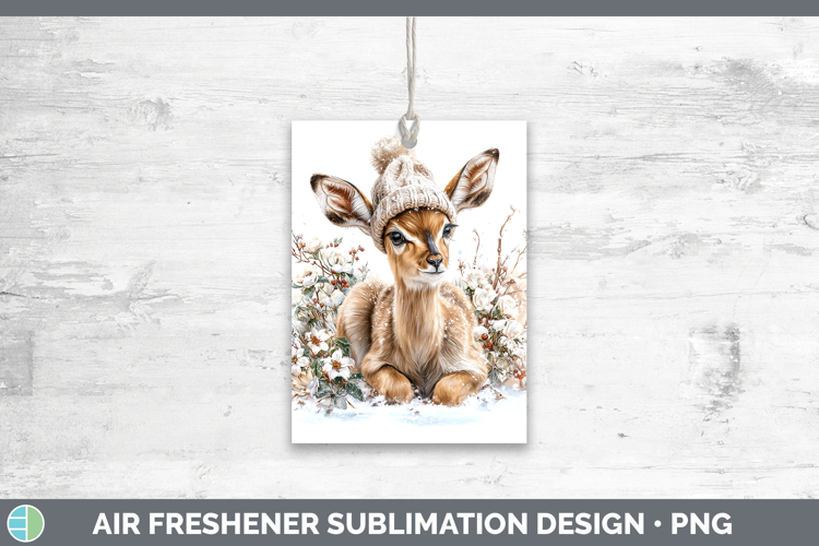 Impala Safari Winter Knit Hat Air Freshener Sublimation Desi