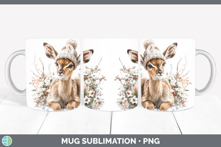 GorgeousSafari Winter Knit Hat Mug Wrap design.