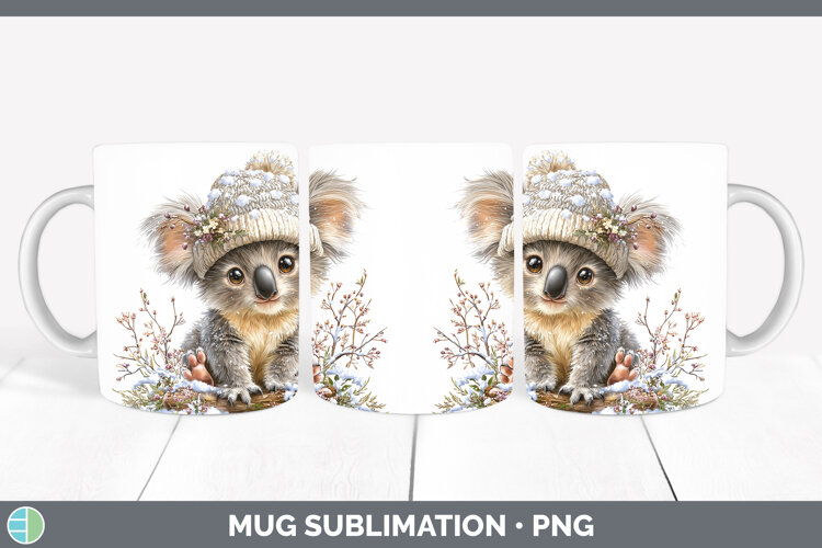 GorgeousSafari Winter Knit Hat Mug Wrap design.