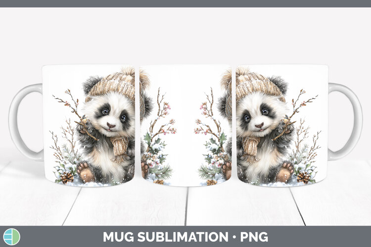 GorgeousSafari Winter Knit Hat Mug Wrap design.