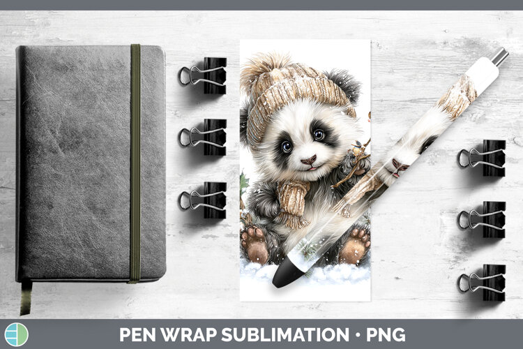 GorgeousSafari Winter Knit Hat Pen Wrap design.
