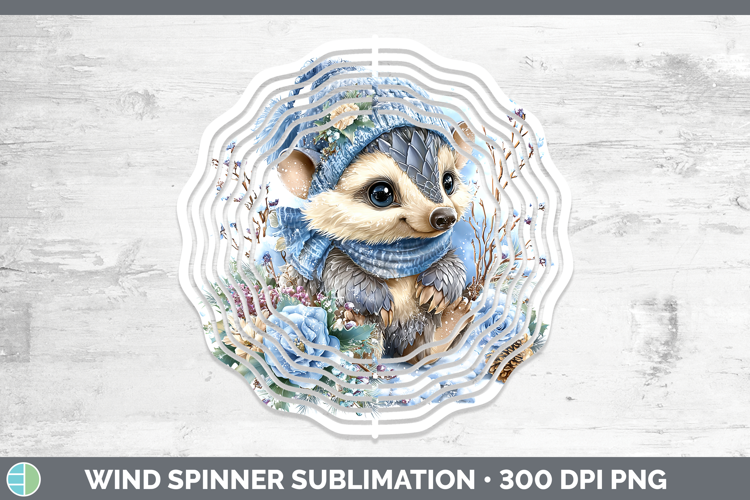 Pangolin Safari Winter Knit Hat Wind Spinner Sublimation Des