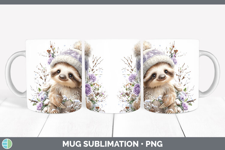GorgeousSafari Winter Knit Hat Mug Wrap design.