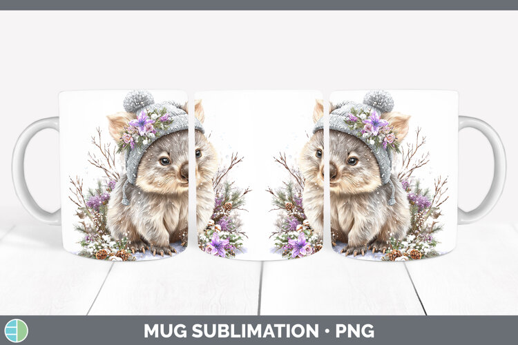 GorgeousSafari Winter Knit Hat Mug Wrap design.