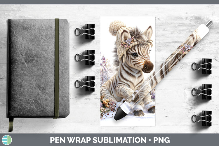 GorgeousSafari Winter Knit Hat Pen Wrap design.