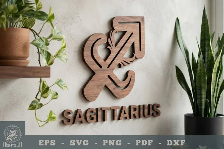Sagittarius Lasercut Wall Decor