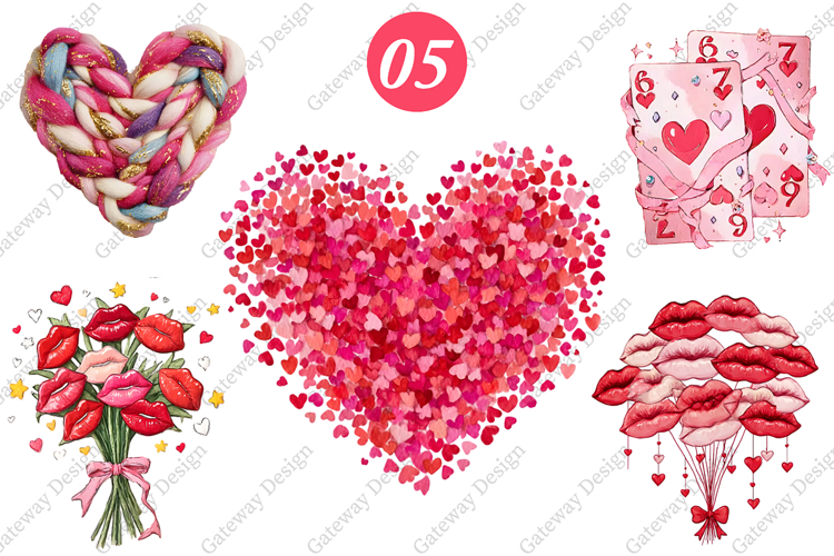 Candy Heart Clipart Image 9