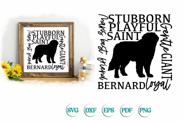 Saint Bernard Subway Svg Cut file