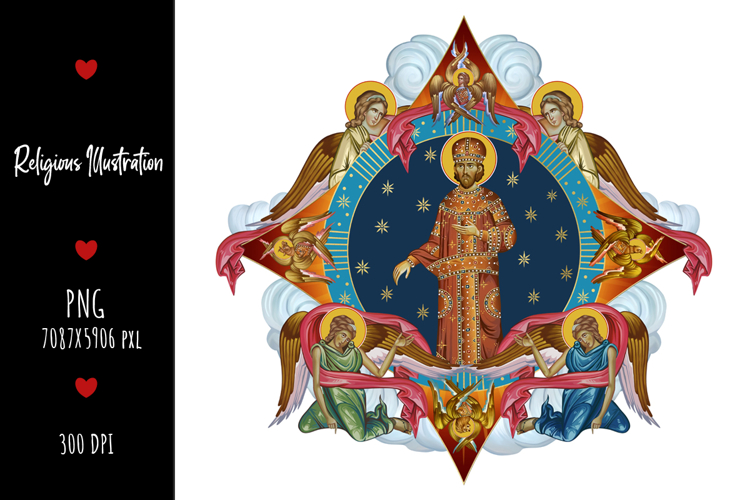 Saint Constantine Religious Illustration