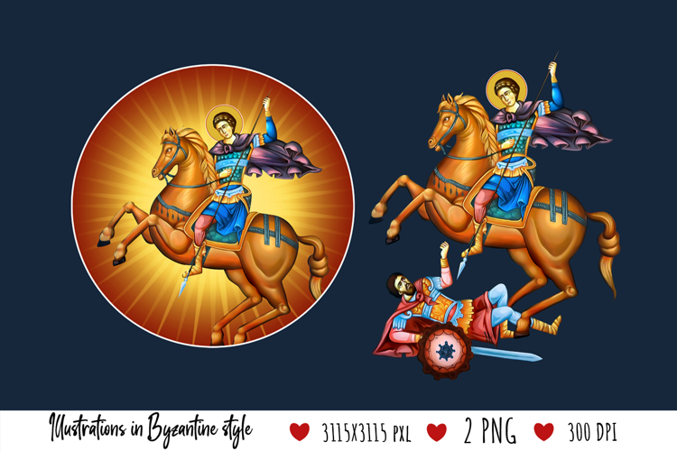 Saint Demetrius of Thessaloniki Christian Illustration