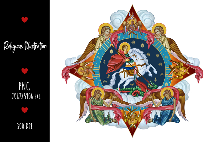 Saint George Religious Illustration