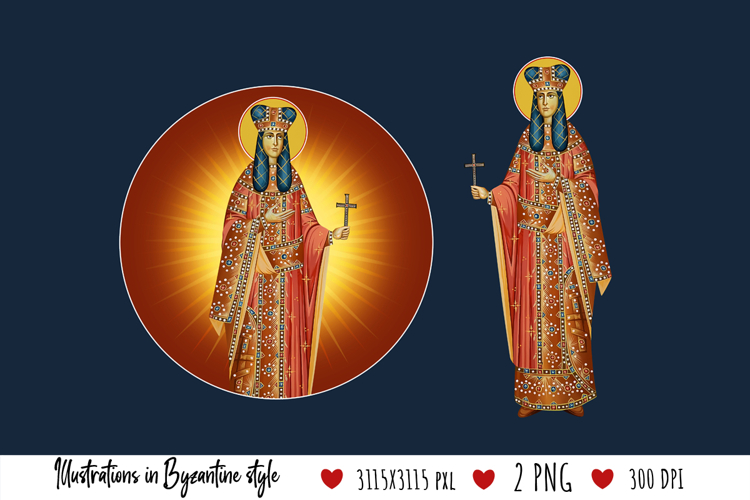 Saint Helena, Ana-Neda Christian Illustration