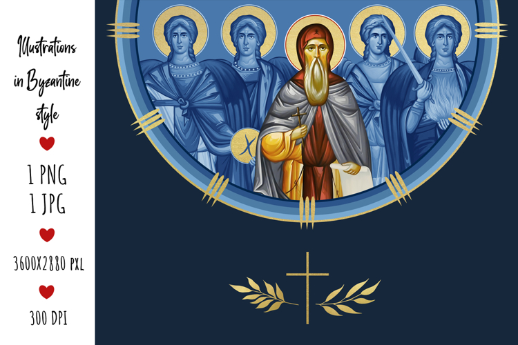 Saint Joanikije of Devic and 4 Cardinal Points