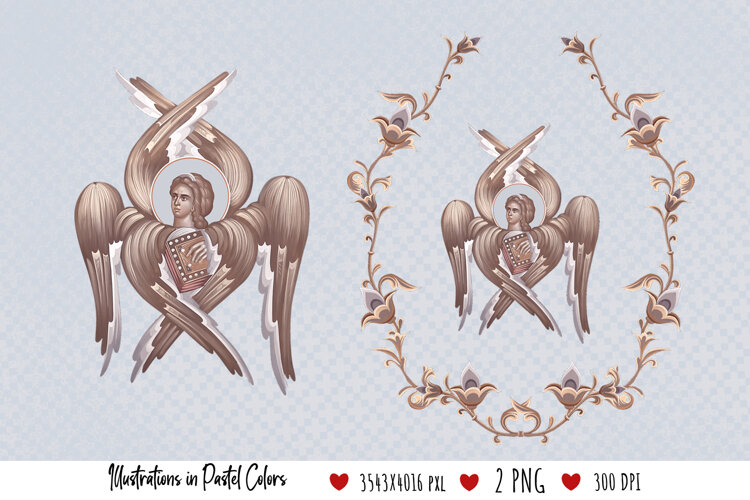 Saint Matthew the Apostle Symbol. Christian Illustration example image 1