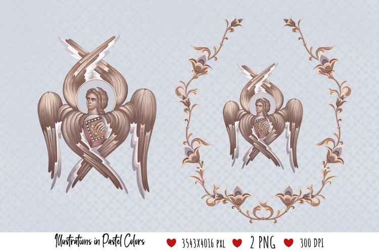 Saint Matthew the Apostle Symbol. Christian Illustration