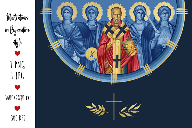Saint Nicholas of Myra and 4 Cardinal Points