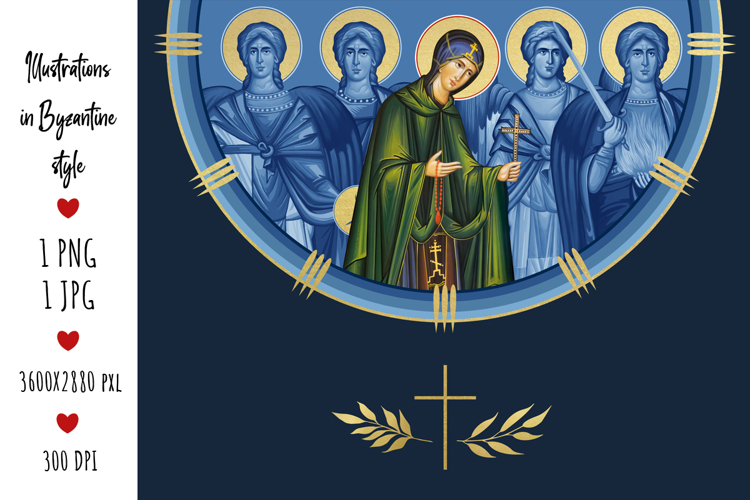 Saint Parascheva of the Balkans and 4 Cardinal Points