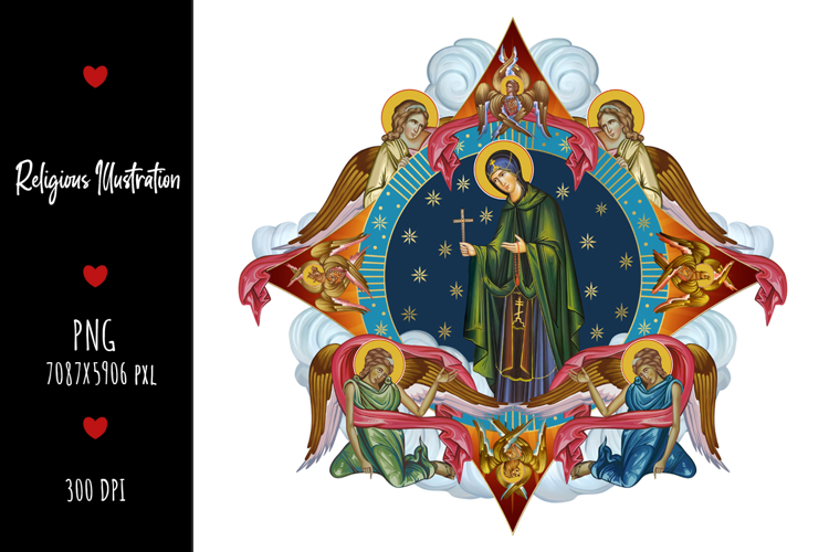 Saint Parascheva of the Balkans Religious Illustration