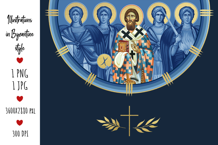 Saint Sava Serbian and 4 Cardinal Points
