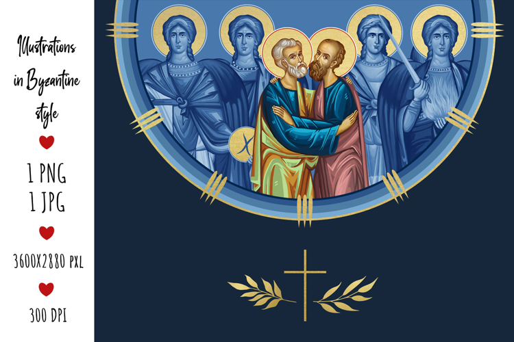 Saints Peter and Paul and 4 Cardinal Points