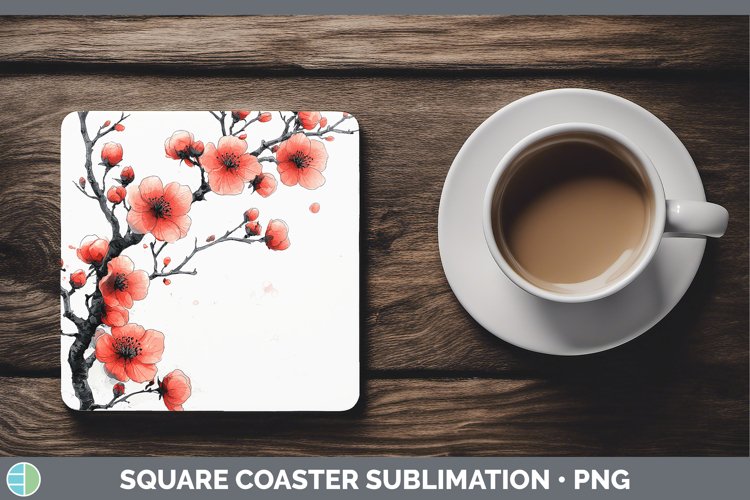 GorgeousSakura Square Coaster design.