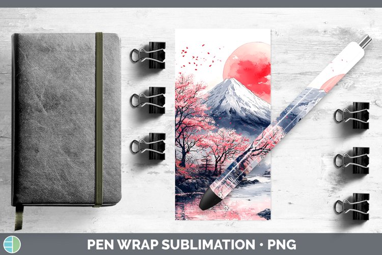GorgeousSakura Pen Wrap design.