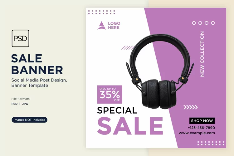 Special Sale on Electronic devices Banner Design Template