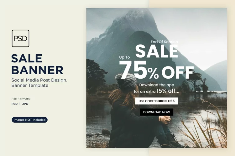 Fashion Frenzy Sale Banner Design Template