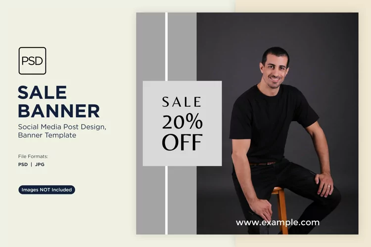 Fashion Frenzy Sale Banner Design Template