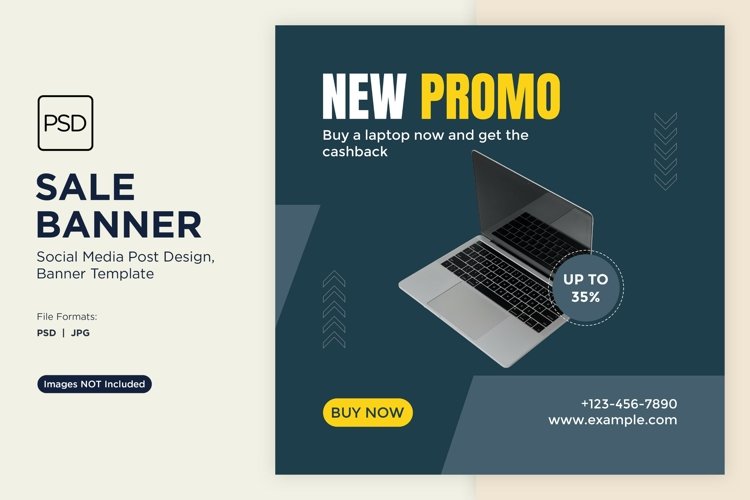 Special Sale on Electronic devices Banner Design Template example image 1
