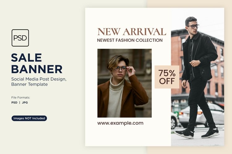 New Arrival Fashion Sale Banner Design Template example image 1