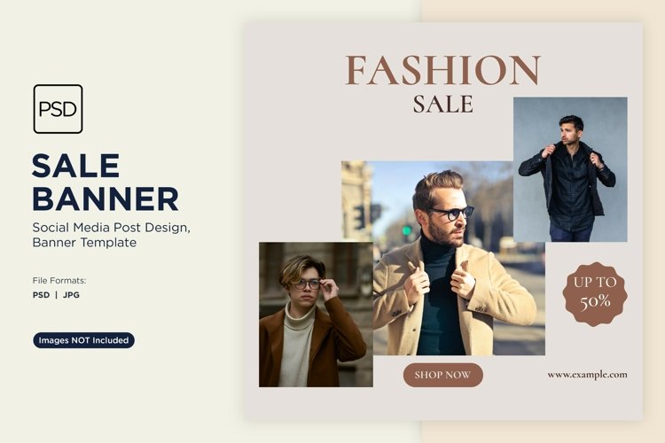 Fashion Frenzy Sale Banner Design Template