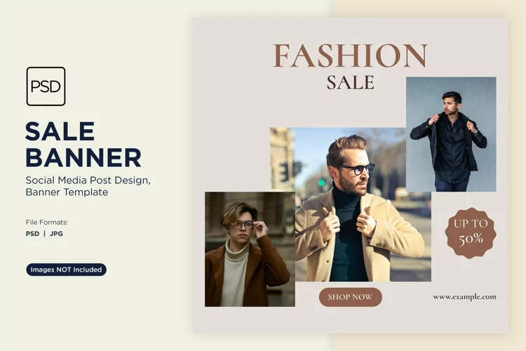 Fashion Frenzy Sale Banner Design Template