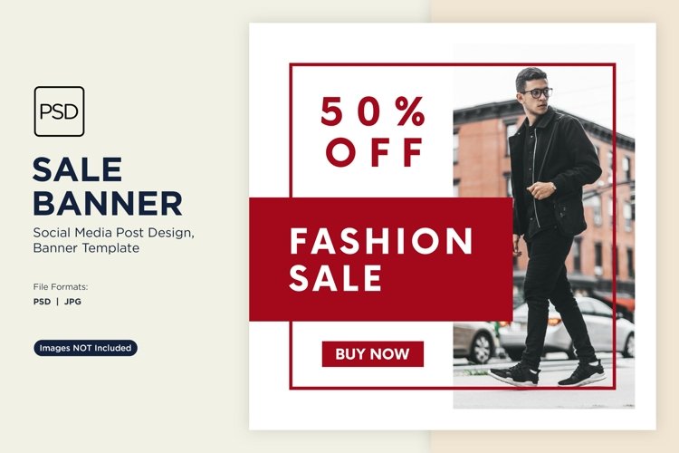 Fashion Frenzy Sale Banner Design Template (3001925)