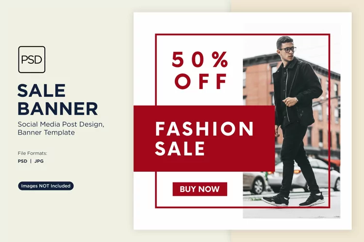 Fashion Frenzy Sale Banner Design Template