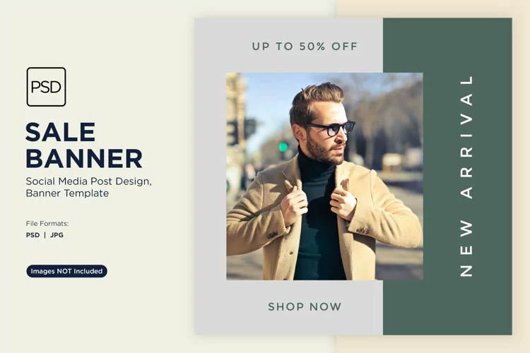 New Arrival Fashion Sale Banner Design Template
