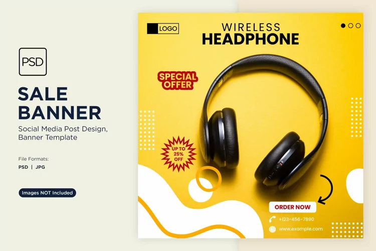 Special Sale on Electronic devices Banner Design Template