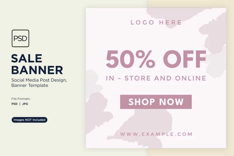 Flash into Savings Flash Sale Banner Design Template