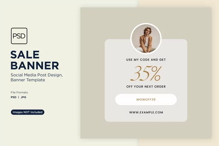 Fashion Frenzy Sale Banner Design Template