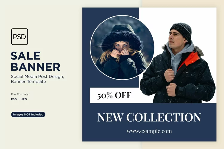 Winter Wonderland Winter Sale Banner Design Template
