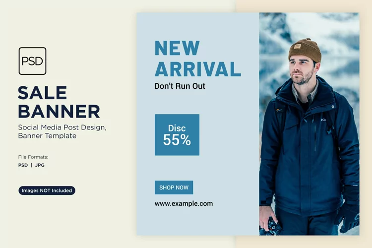 New Arrival Fashion Sale Banner Design Template