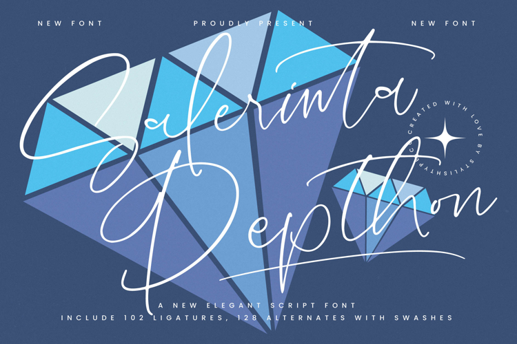Salerinta Depthon - New Elegant Script Font