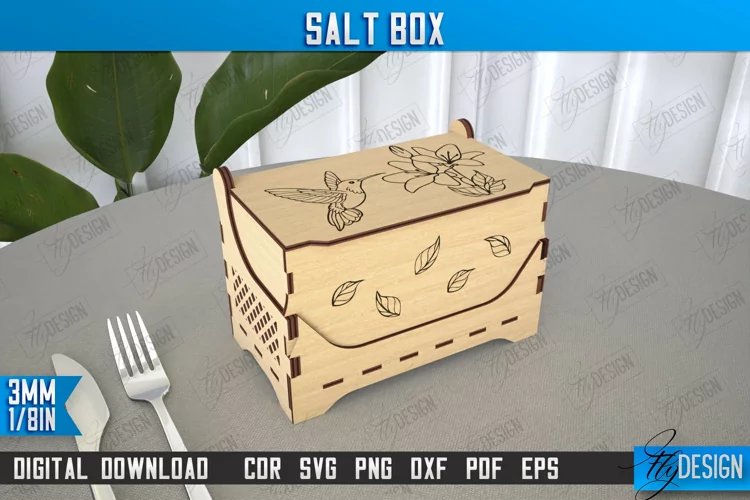 Salt Box | Kitchen Items | Storage Box |Salt Sugar Container
