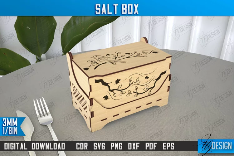 Salt Box | Kitchen Items | Storage Box |Salt Sugar Container