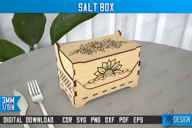 Salt Box | Kitchen Items | Storage Box |Salt Sugar Container