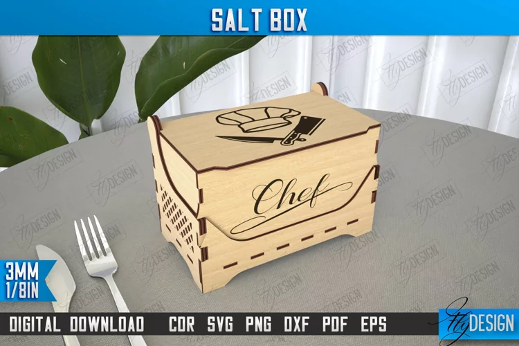 Salt Box | Kitchen Items | Storage Box |Salt Sugar Container