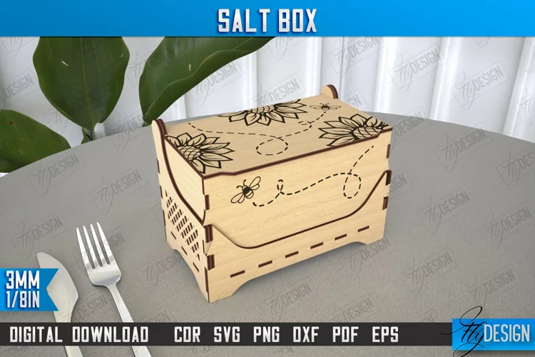Salt Box | Kitchen Items | Storage Box |Salt Sugar Container