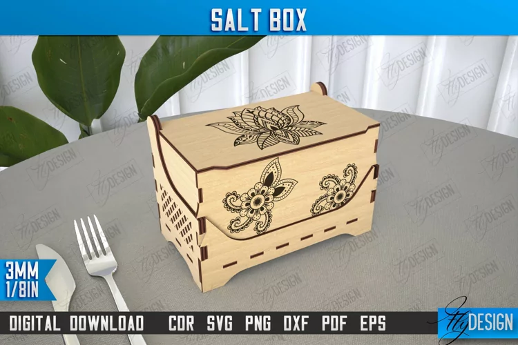 Salt Box | Kitchen Items | Storage Box |Salt Sugar Container
