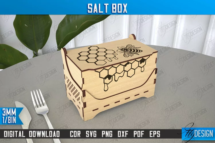 Salt Box | Kitchen Items | Storage Box |Salt Sugar Container
